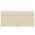 Vidaxl Box spring postelja z vzmetnico krem 140x190 cm blago