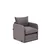 Atelier del Sofa Fotelja na rasklapanje Saga Single, 68 x 70 x 66 cm, Siva