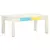 shumee Klubska mizica bela 110x60x45 cm trden mangov les