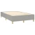Den Box spring posteljni okvir svetlo siv 120x200 cm blago