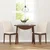 Vidaxl Jedilni stoli z blazinami 2 kosa Brown Solid Wood Rubber