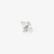Uhani Off-White Bling Arrow Mono Earring Silver/ Black Universal