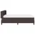 vidaXL vidaXL Postelja boxspring z vzmetnico Temno rjava 140 x 190 cm, (5000123684)