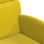 Blagovačke stolice s kotačima 2 pcs Žuta 58 x 65 x 98 cm Baršun
