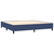 Vidaxl Box spring postelja z vzmetnico LED modra 200x200 cm blago