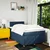 Vidaxl Box spring postelja z vzmetnico modra 120x190 cm blago
