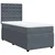 Vidaxl Box spring postelja z vzmetnico temno siv 90x190 cm žamet