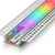 SET 1x LED RGBW traka (bela i u boji) 20W/230V, 2 m + 2x ugradni profil po 1 m