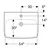 Lavabo geberit 600x460mm selnova square