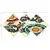Wallity Slika 4MDF6383098, 60x115 cm, 4 dela