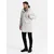 Ombre Long classic mens parka jacket - cream