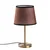 Opviq Stona lampa 5103, 21x21x39 cm, IP20, Braon-zlatne boje