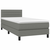 vidaXL Box spring postelja z vzmetnico LED temno siva 80x200 cm blago
