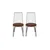 Hanah Home Set 2 trpezarijske stolice Crni