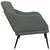 Klupa tamnosiva 110 x76 x 80 cm od tkanine