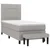 Vidaxl Box spring postelja z vzmetnico svetlo siva 90x200 cm blago