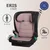 Autosjedalica iSize 100-150 cm Coccolle Eris, Dessert Rose