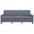 Vidaxl Trosed temno siv 180 cm žamet