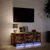 TV ormarić s LED svjetlima boja hrasta 97x34x40 cm drveni