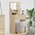 Vidaxl Toaletne mize za spalnice Sonoma hrast 80 x 39,6 x 135 cm
