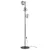 Brilagi - Podna lampa VULCANO 3xG9/8W/230V crna/zadimljena crna