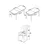 Hanah Home Set Trpezarijski sto i 6 stolica Eva, Crni