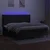 vidaXL Box spring postelja z vzmetnico LED črna 200x200 cm blago
