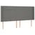 Vidaxl Box spring postelja z vzmetnico LED temno siva 160x200 cm blago
