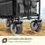 Easy Rider, vlečni voziček, do 70 kg, teleskopska palica, siva barva (WGO-Easy Rider Grey)