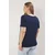 Trendyol Curve Ženska majica Tbbss25Bf00063, Tamnoplava