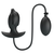 Pretty Love Hanson Inflatable & Vibrating Anal Plug Black