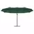 Suncobran Zelena 372 x 198 x 243 cm Poliester i aluminij