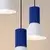 Sollux SL.1875 - Luster na sajli ESTRIA 3xE14/10W/230V prečnik 30 cm plave boje