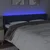Vidaxl vidaXL Vzglavje postelje z LED modro 203x16x78/88 cm blago