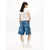 Tommy Jeans Majica temno modra/bela