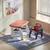FeelKids Komplet Sto i stolica za decu Teget / crvena