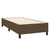 vidaXL vidaXL Box spring postelja z vzmetnico LED temno rjava 100x200cm blago, (20897121)