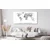 Slika na pluti črnobel zemljevid z imeni - 200x100 peg