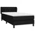 Vidaxl Box spring postelja z vzmetnico črna 80x200 cm blago