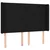LED uzglavlje crno 147 x 16 x 118/128 cm od tkanine