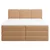 MID.YOU POSTELJA BOXSPRING 160 cm  x 200 cm , les, tekstil, leseni material terakota