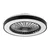 Rabalux Plafonjera sa ventilatorom Dalfon2, 40W, 48cm, 3000-6000K, Crna