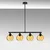 Opviq Luster Benek-15-14434, 80x15x80cm, IP20, Crno-žuti
