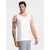 OMBRE Moška bombažna majica BASIC bela MDN126034 XXL