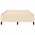 Vidaxl Posteljni okvir brez vzmetnice krem 120x190 cm blago