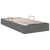 Krevet s od storage s pohranom Tamnosiva 100 x 190 cm Tkanina