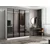 Hanah Home ormar sa reflektujućim staklom Nisa 20638, 180 cm, beli