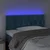 Vidaxl vidaXL Vzglavje z LED svetlobo temno modro 90x7x78/88 cm žametno