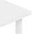 Vidaxl Vrtna miza bela 80x75x72 cm plastika