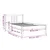 Vidaxl Posteljni okvir iz trdnega lesa 90x190 cm